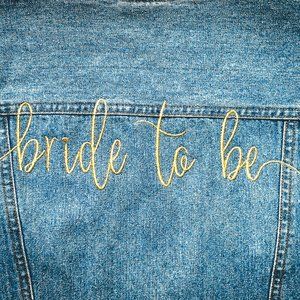 "Bride to Be" Denim Vest